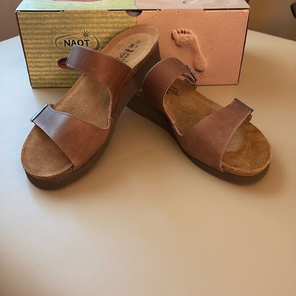 Naot -Jacey Leather Wedge Sandals